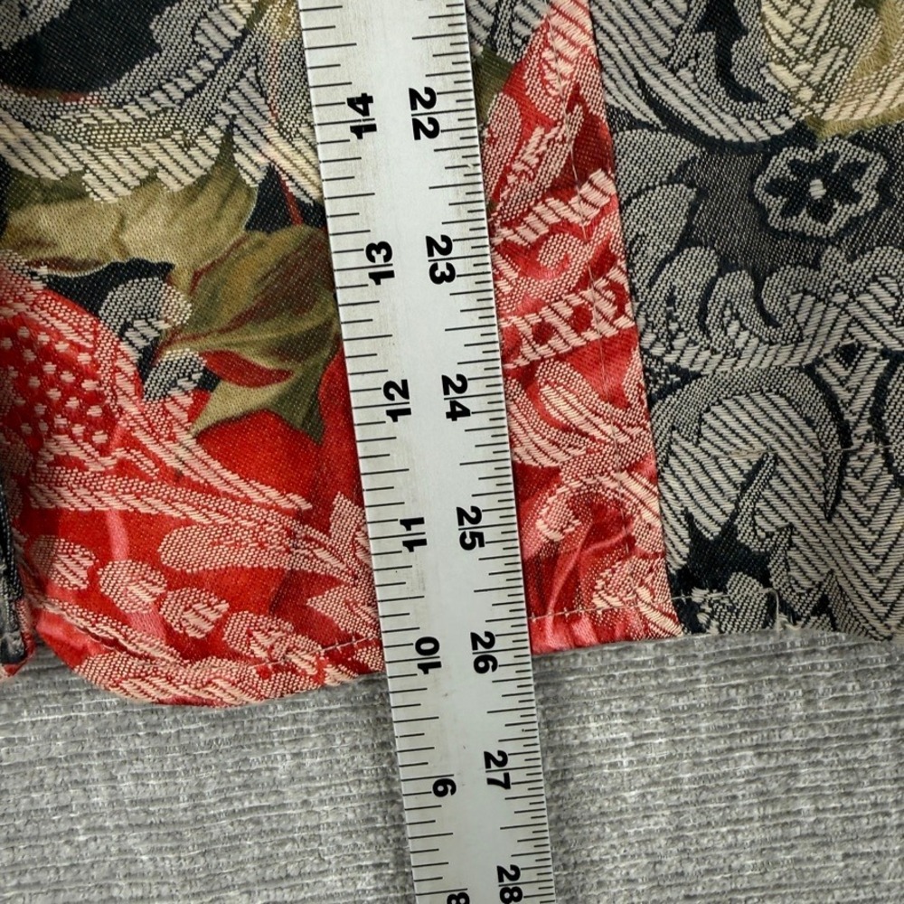Vintage Coldwater Creek Tapestry Jacket Women XL Floral Woven Boho Cottage - Picture 4 of 10